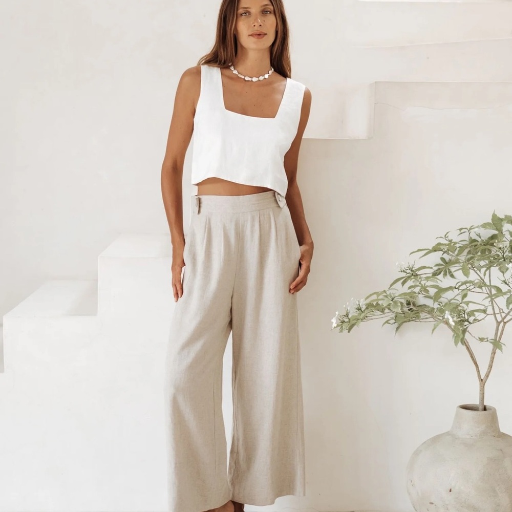 Free the Label Monaco Linen Pants
